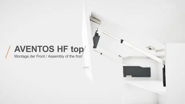 AVENTOS HF top – montarea frontului