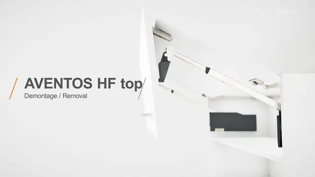 AVENTOS HF top – demontare