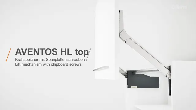 AVENTOS HL top – mecanism de ridicare cu şuruburi pentru lemn