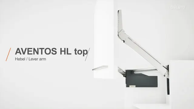 AVENTOS HL top – montarea pârghiilor