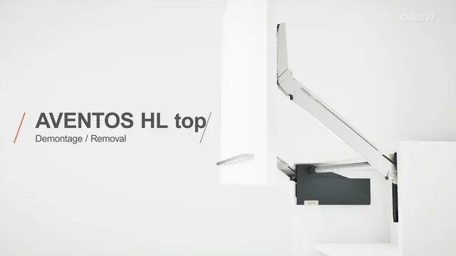 AVENTOS HL top – demontare