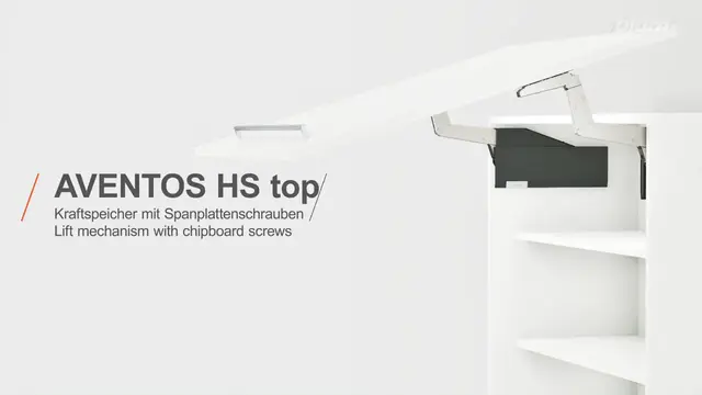 AVENTOS HS top – mecanism de ridicare cu şuruburi pentru lemn