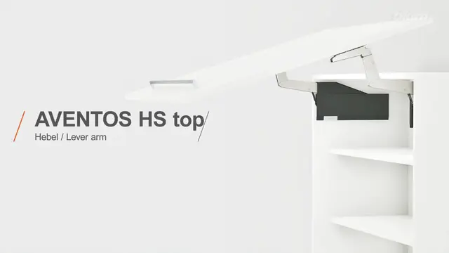 AVENTOS HS top – montarea pârghiilor