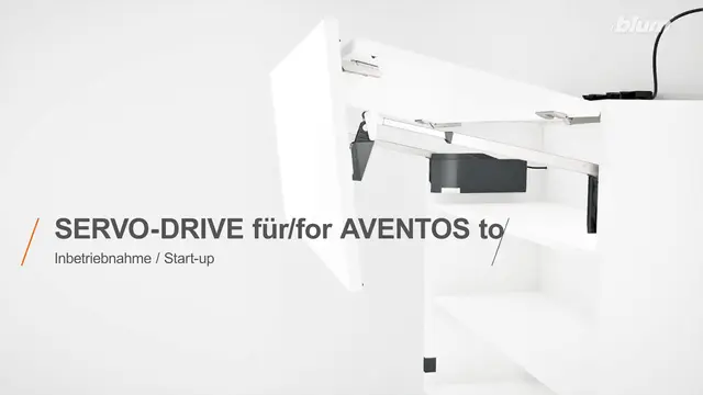 SERVO-DRIVE pentru AVENTOS top – punere în funcţiune