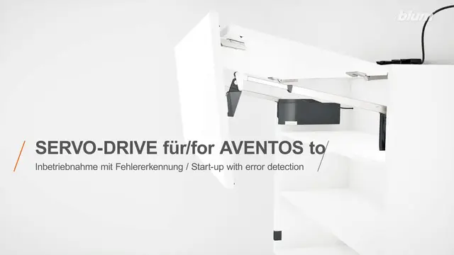 SERVO-DRIVE pentru AVENTOS top – punere în funcţiune cu detectare a erorilor