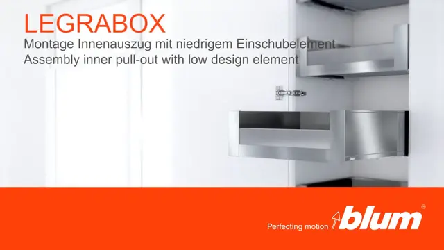 LEGRABOX Extragere interioară cu element de inserţie