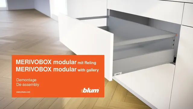 Demontarea MERIVOBOX modular cu lonjeron