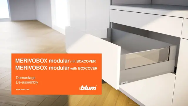 Demontarea MERIVOBOX modular cu BOXCOVER