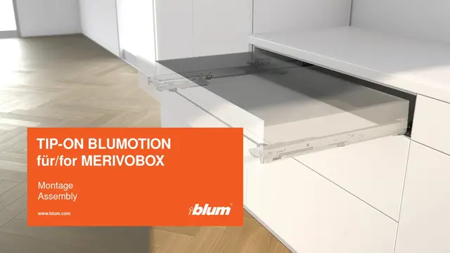 Montarea MERIVOBOX pentru TIP-ON BLUMOTION