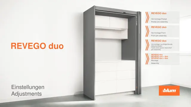 REVEGO duo – reglaje