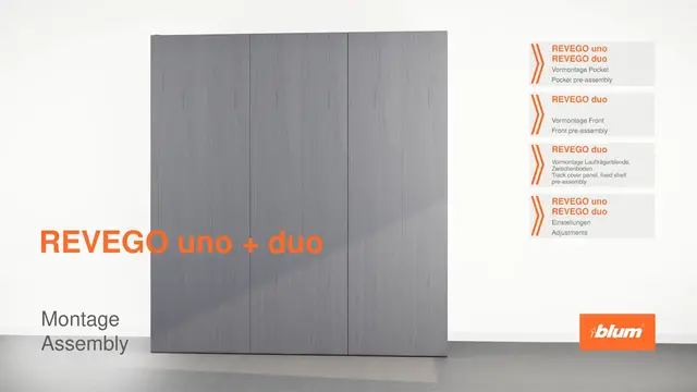 REVEGO uno + duo – montaj final