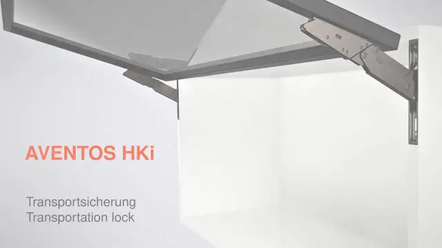 AVENTOS HKi - Blocare de siguranţă la transport