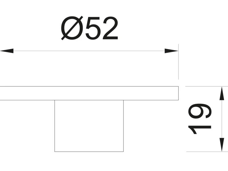 Desen tehnic cu dimensiuni — Buton 421