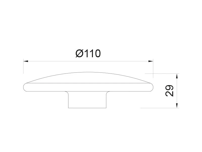Desen tehnic cu dimensiuni — Buton 437