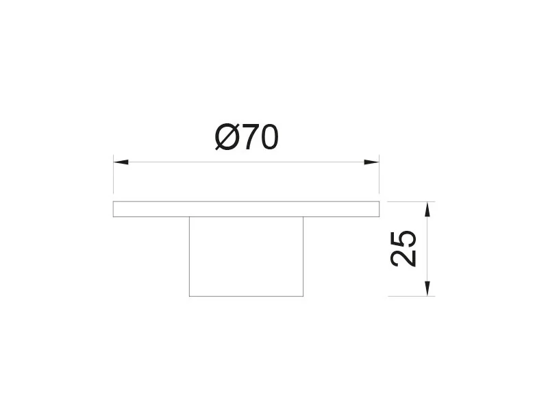 Desen tehnic cu dimensiuni — Buton 439