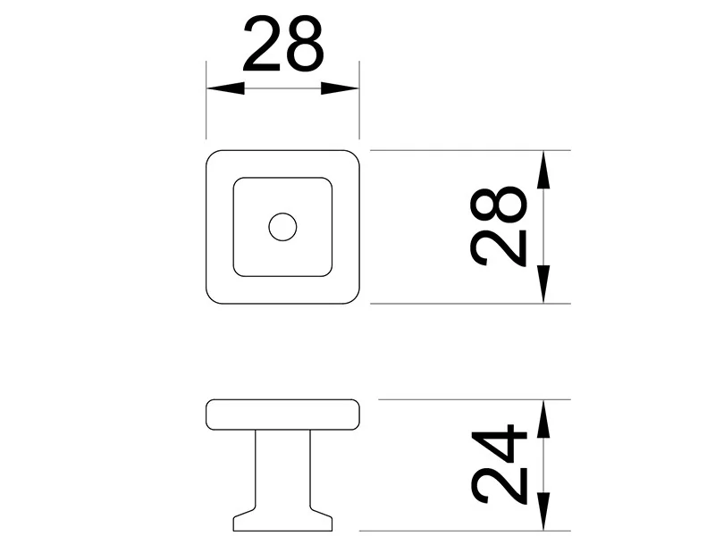 Desen tehnic cu dimensiuni — Buton 780