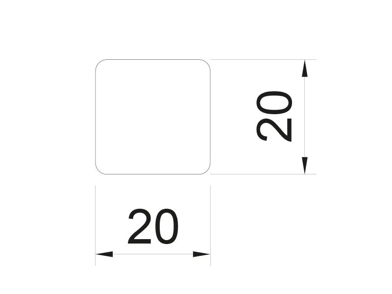 Desen tehnic cu dimensiuni — Buton ART 330