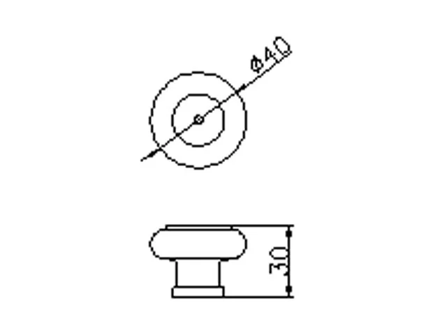 Desen tehnic cu dimensiuni — Buton SM 447