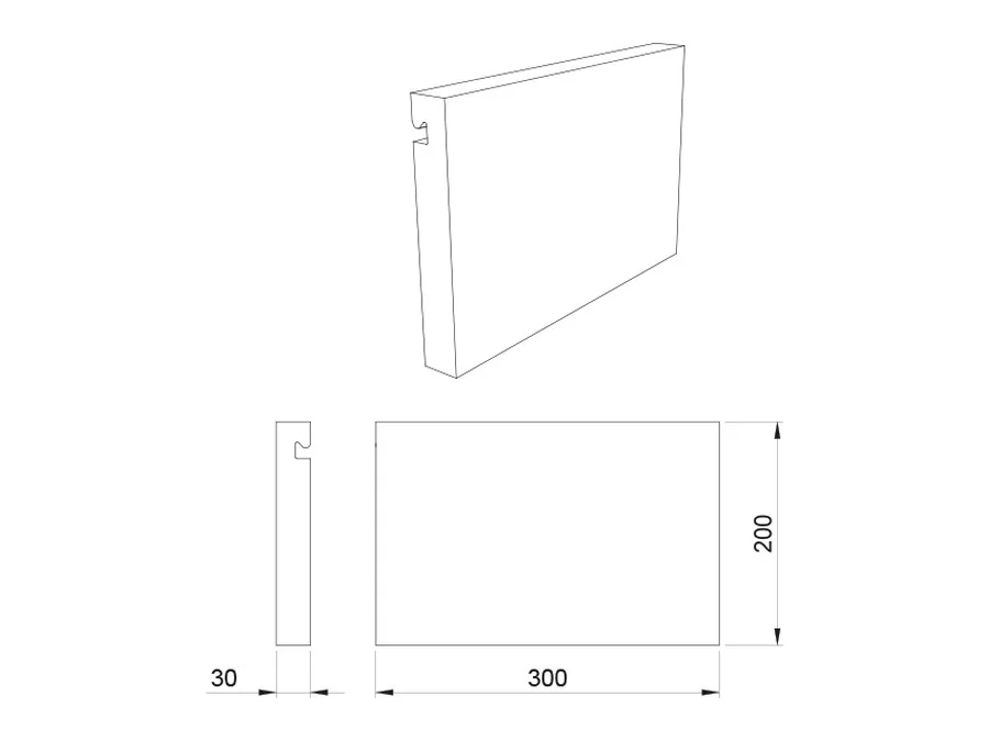 Desen tehnic cu dimensiuni — Accesorii pentru sistemul de perete Hang