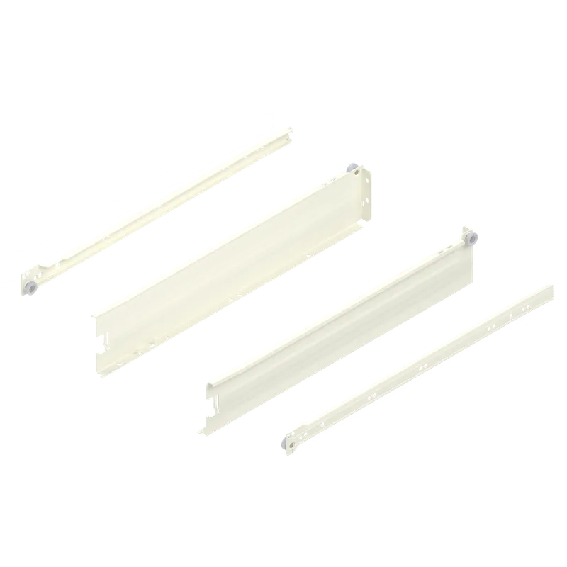 Laterală din oţel METABOX, M (86 mm), Extragere parţială, Versiune cu gheare — imaginea 6
