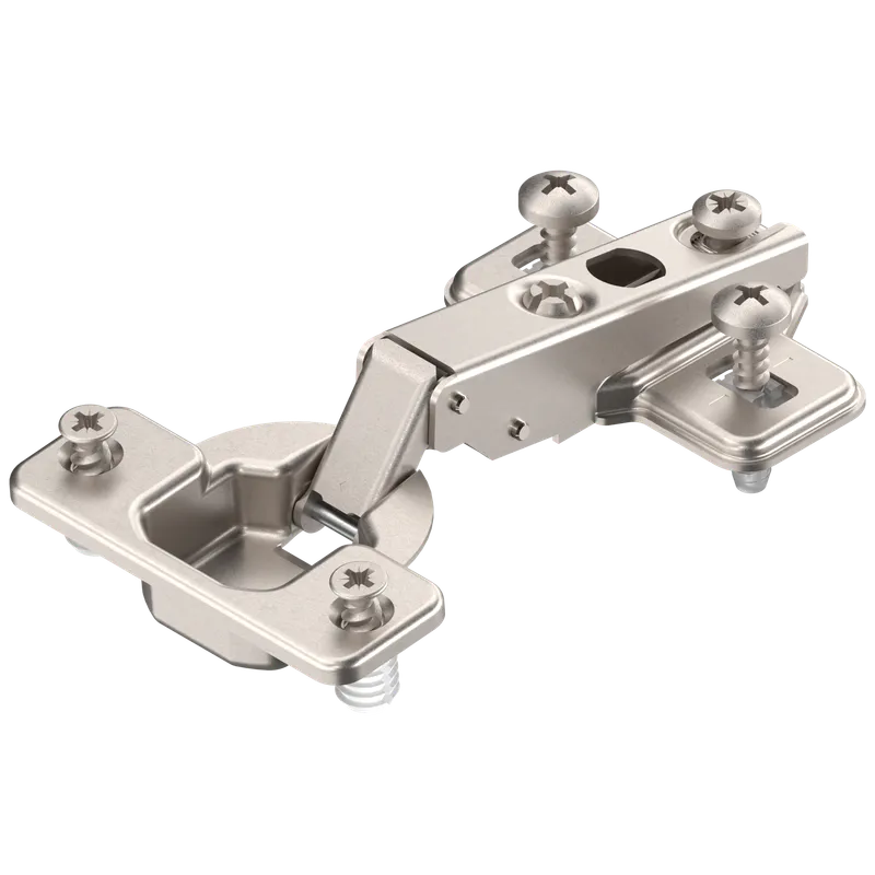 MODUL Balama standard 100°, Uşă aplicată, Plăcuţă de montaj premontată, Distanţă 0 mm, cu gaură alungită, Oală: EXPANDO