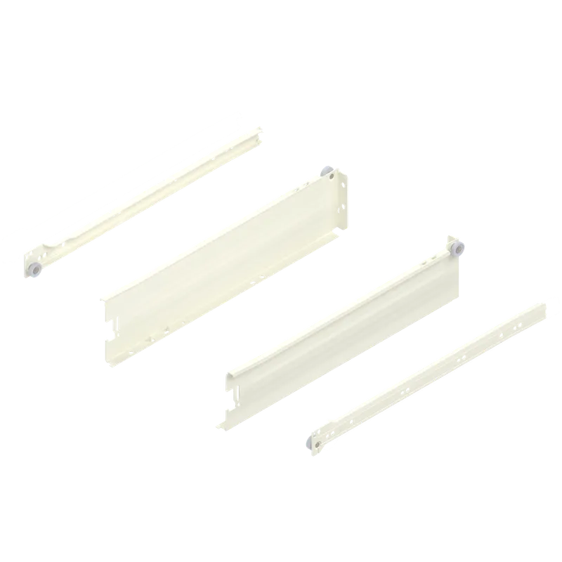Laterală din oţel METABOX, M (86 mm), Extragere parţială, Versiune cu gheare — imaginea 4