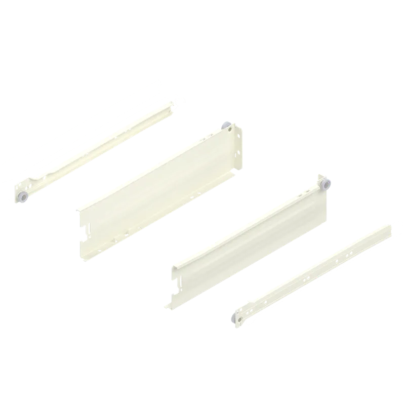Laterală din oţel METABOX, M (86 mm), Extragere parţială, Versiune cu gheare — imaginea 3