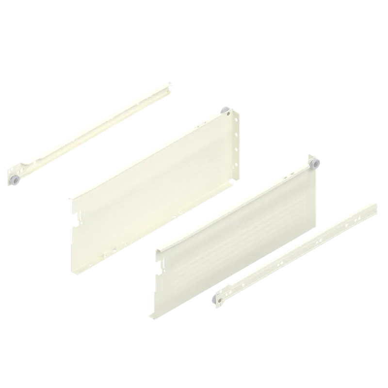 Laterală din oţel METABOX, H (150 mm), Extragere parţială, Versiune cu gheare — imaginea 3