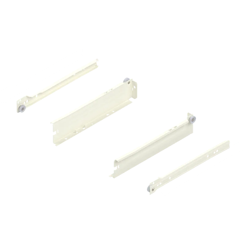 Laterală din oţel METABOX, N (54 mm), Extragere parţială, Versiune cu gheare