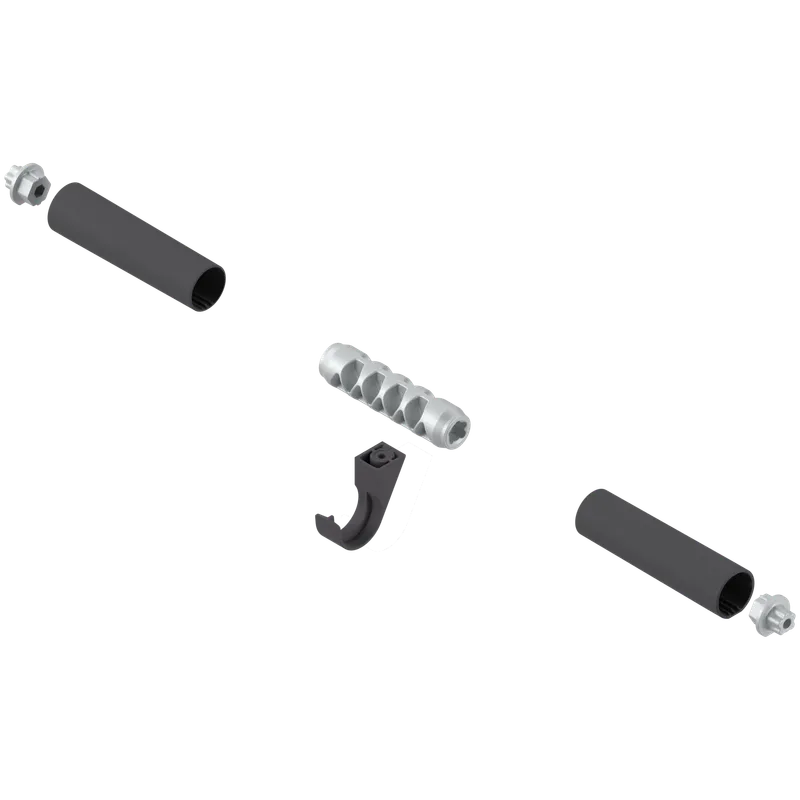 Sistem de ridicare pentru uşă paralelă AVENTOS HL top, Piesă de îmbinare pentru bara de stabilizare, rotund, Lungime: 80 mm