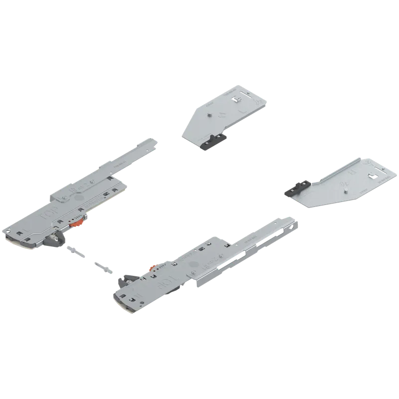set (Unitate TIP-ON BLUMOTION + Declanşator + Adaptor), pentru LEGRABOX, L3 (15-40 kg), Greutate totală a extragerii=15-40 kg