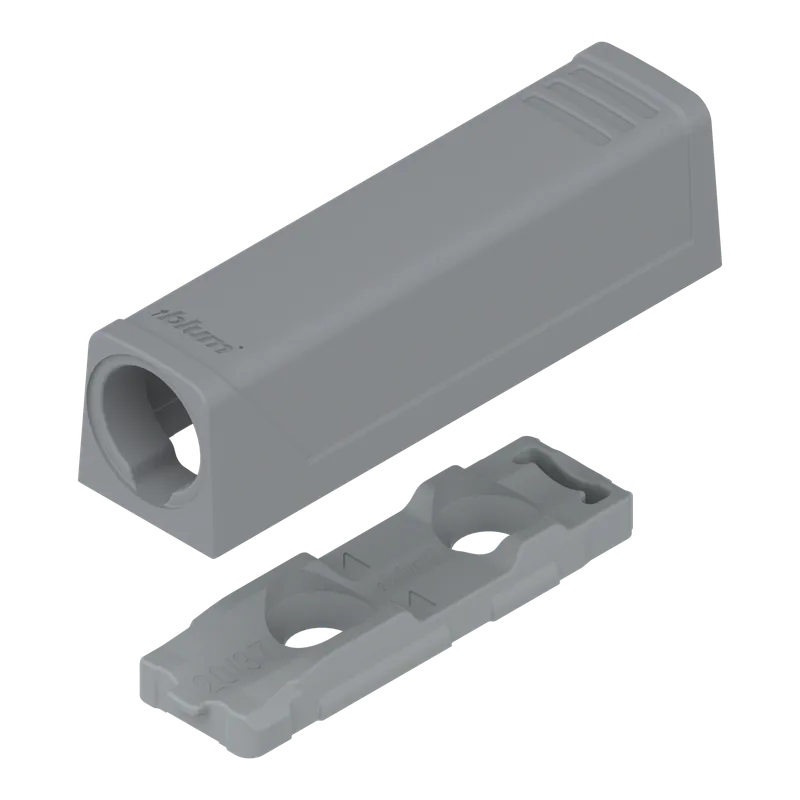 Plăcuţă de adaptare TIP-ON pentru uşi, Versiune scurtă, dreaptă, Şuruburi — imaginea 2