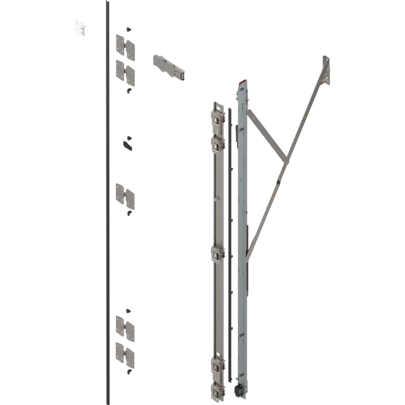 Uşă dublă, Suport balama set, cu TIP-ON, pentru Înălţime pocket 2707–2856 mm — imaginea 2