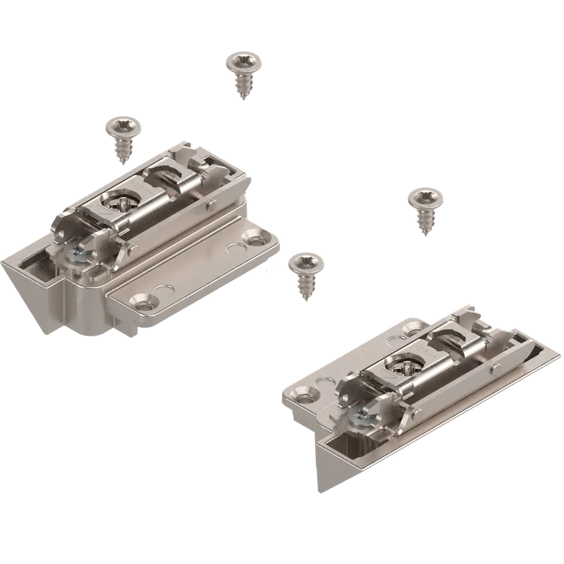 Uşă pivotantă mică AVENTOS HK-S, Cuplaj de front pentru rame înguste de aluminiu (set), de prins cu şurub