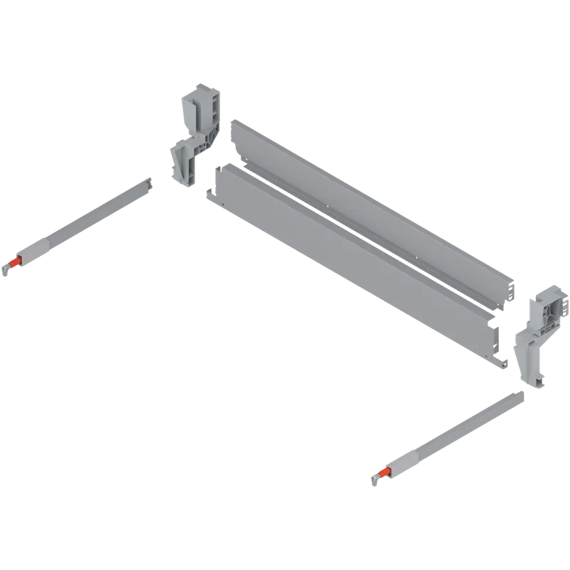 TANDEMBOX Spate metalic pentru extragerea suspendată pentru coşul de gunoi, 5 mm), LW=860-864 mm