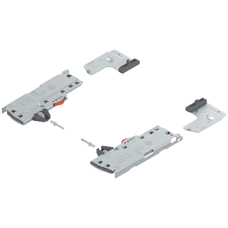 set (Unitate TIP-ON BLUMOTION + Declanşator + Adaptor), pentru LEGRABOX, pentru MOVENTO, S1 (10-20 kg), Greutate totală a extragerii=10-20 kg