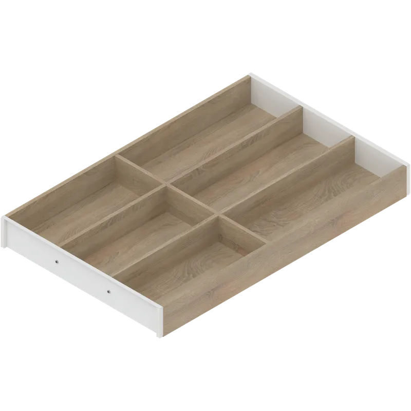 AMBIA-LINE Organizator pt tacâmuri, pentru LEGRABOX/MERIVOBOX Sertar, Design de lemn, 6 Compartimente pt tacâmuri — imaginea 3