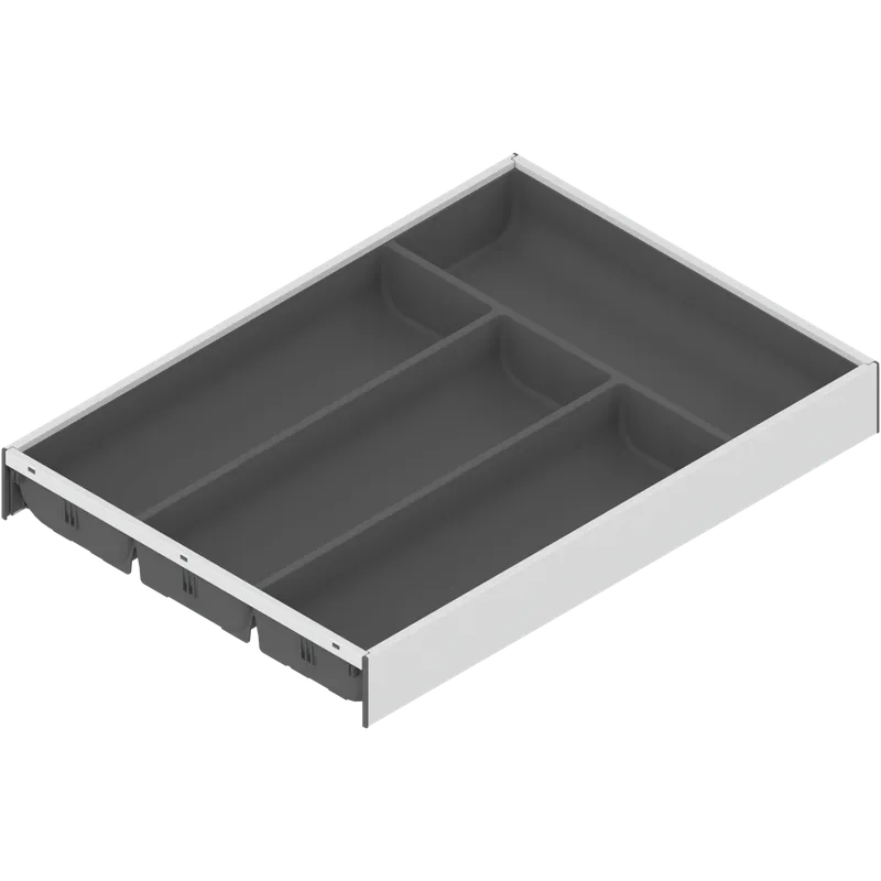 AMBIA-LINE Organizator pt tacâmuri, pentru LEGRABOX/MERIVOBOX Sertar, Plastic/oţel, 4 Compartimente pt tacâmuri