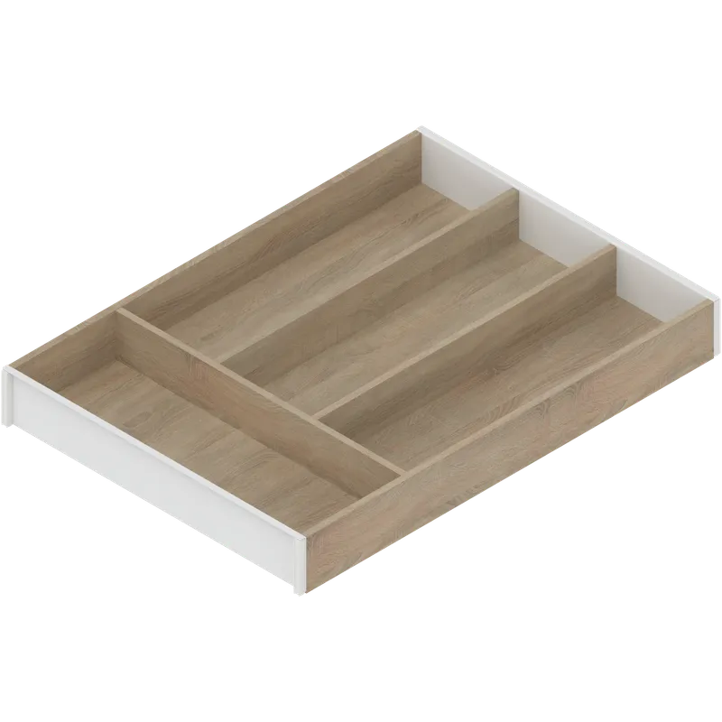 AMBIA-LINE Organizator pt tacâmuri, pentru LEGRABOX/MERIVOBOX Sertar, Design de lemn, 4 Compartimente pt tacâmuri — imaginea 2