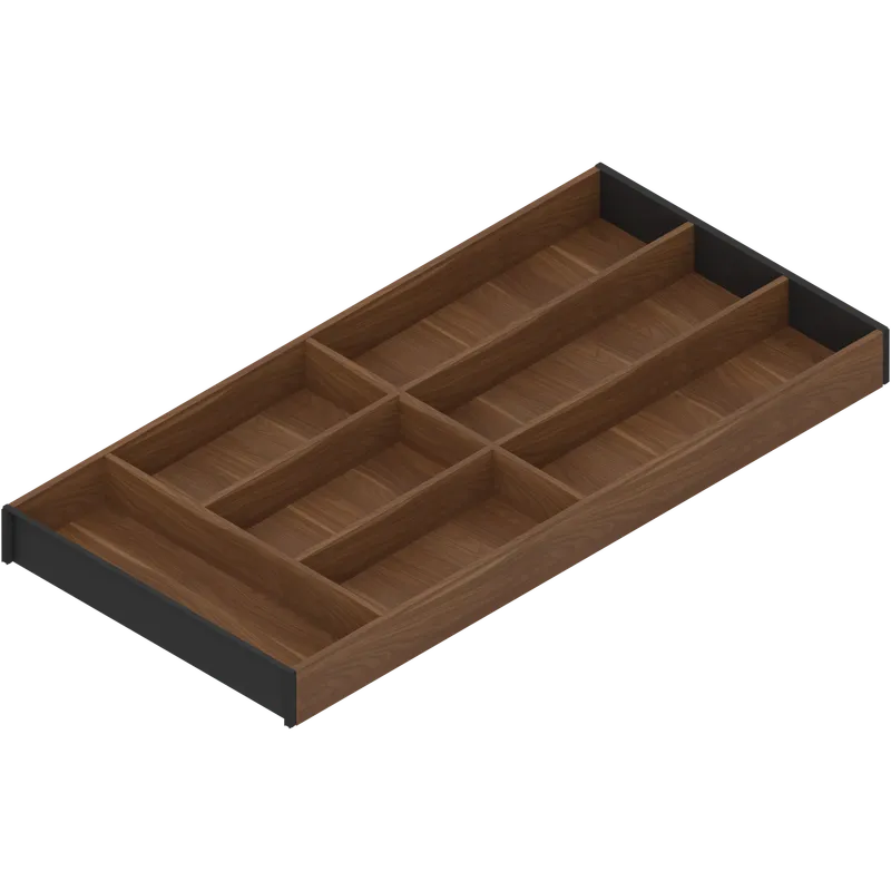 AMBIA-LINE Organizator pt tacâmuri, pentru LEGRABOX/MERIVOBOX Sertar, Design de lemn, 7 Compartimente pt tacâmuri — imaginea 3