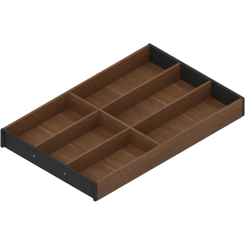 AMBIA-LINE Organizator pt tacâmuri, pentru LEGRABOX/MERIVOBOX Sertar, Design de lemn, 6 Compartimente pt tacâmuri — imaginea 2
