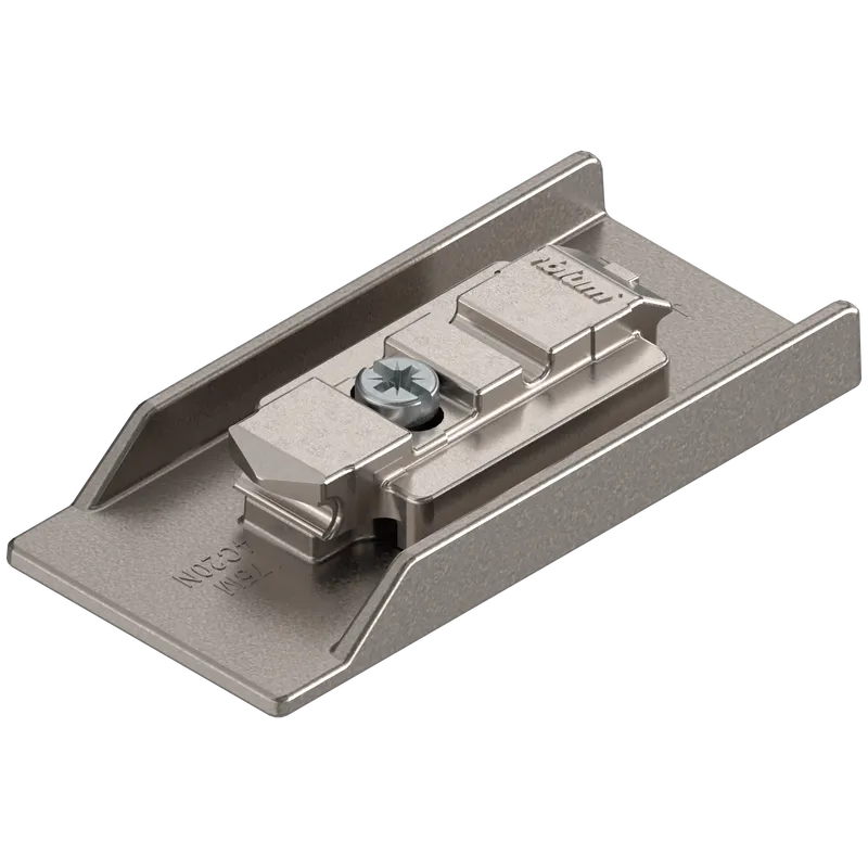 CLIP CRISTALLO-Plăcuţă de montaj, prin lipire, dreaptă, 0 mm, Zinc, prin lipire — imaginea 2