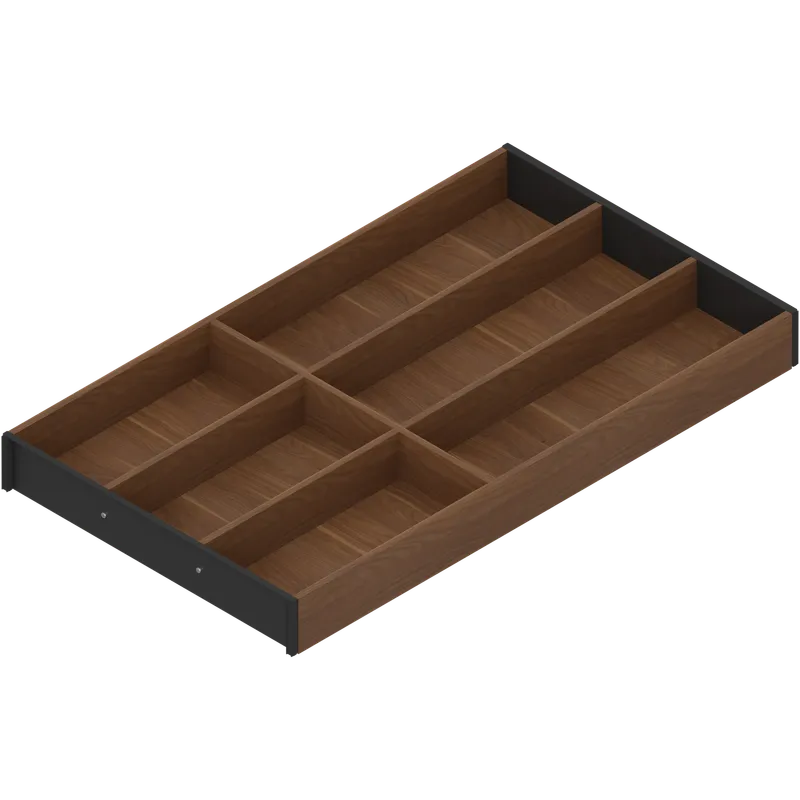 AMBIA-LINE Organizator pt tacâmuri, pentru LEGRABOX/MERIVOBOX Sertar, Design de lemn, 6 Compartimente pt tacâmuri — imaginea 5