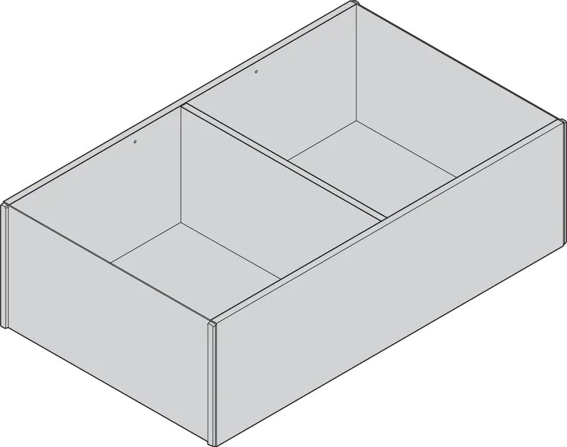 AMBIA-LINE Ramă, pentru LEGRABOX/MERIVOBOX Sertar, Design de lemn, de la NL=400 mm — imaginea 2