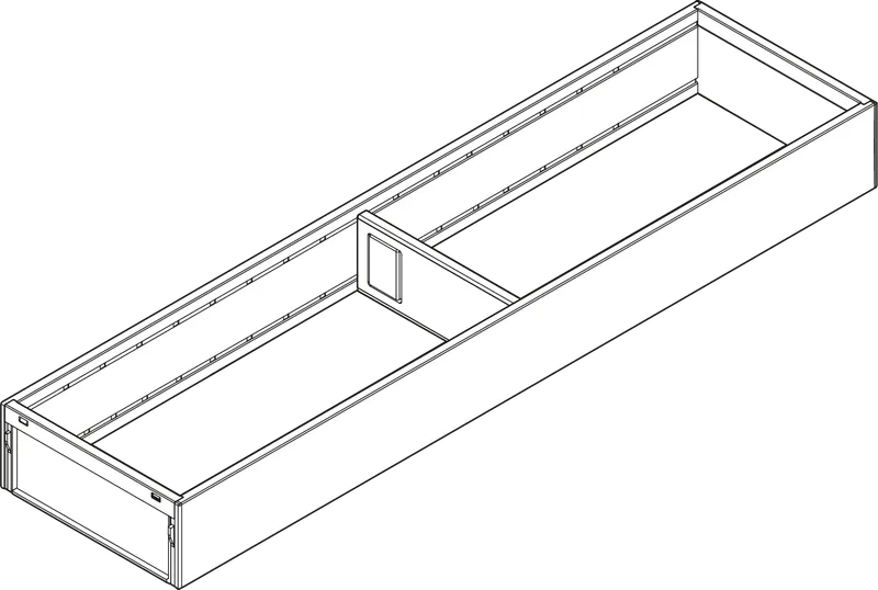 AMBIA-LINE Cadru de egalizare, pentru LEGRABOX Sertar, Oţel, pentru grosime perete lateral corp 18/19 mm — imaginea 2