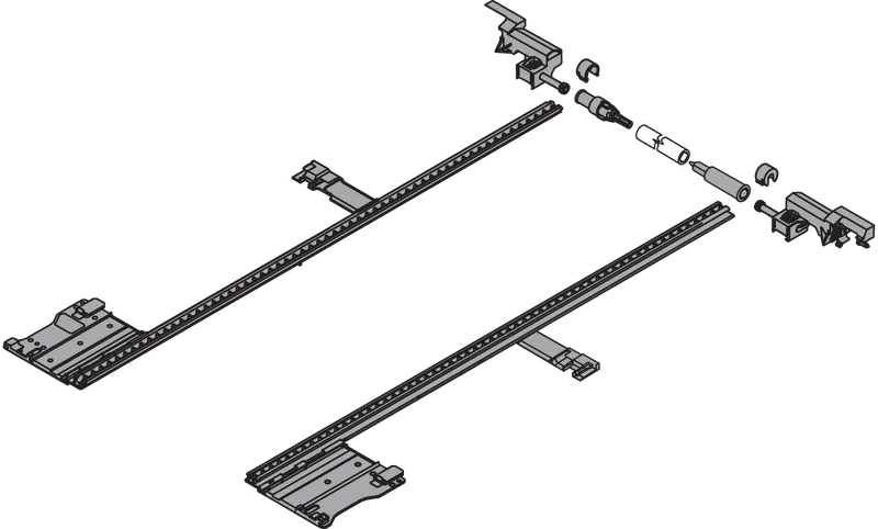 LEGRABOX Mecanism de stabilizare laterală, Extensie totală, pentru debitat — imaginea 2