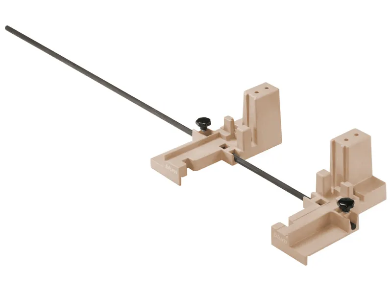Aparat montaj BOXFIX E-T, aparat de masă, pentru Grosimea fundului de sertar 18 mm, pentru TANDEMBOX, manual, Mod de montare: Şuruburi, KB de la 250 până la 1200 mm
