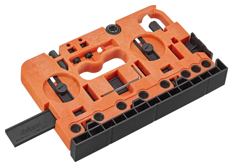 Şablon de găurire universal, pentru AVENTOS, TANDEMBOX intivo/TANDEMBOX plus, METABOX, TANDEM / LEGRABOX / MERIVOBOX / Lonjeron METABOX / Lonjeron TANDEMBOX
