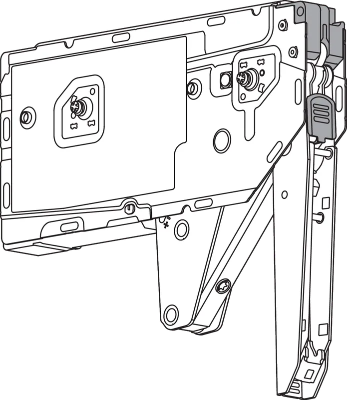 Sisteme de ridicare AVENTOS HK top, Mecanism de ridicare, cu şuruburi SYSTEM, pentru Potrivit pentru SERVO-DRIVE