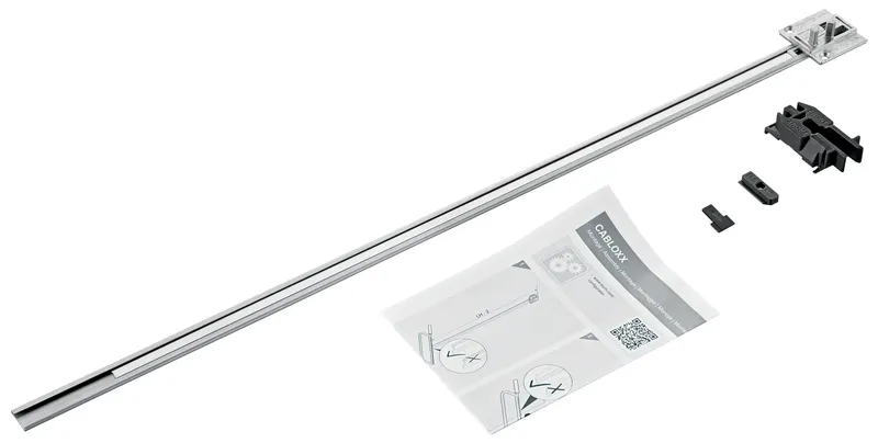 CABLOXX Bară de blocare, set (Bara de blocare, distanţatoare, piesă de închidere, inserţie, şablon de găurire), KH interioara=1262 mm — imaginea 2